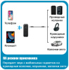 Аудио адаптер Hi-Fi D58 приемник-передатчик (TX/RX) Bluetooth v5.3 - AUX 3.5мм, для дома и автомобиля, громкая связь (handsfree), с клипсой