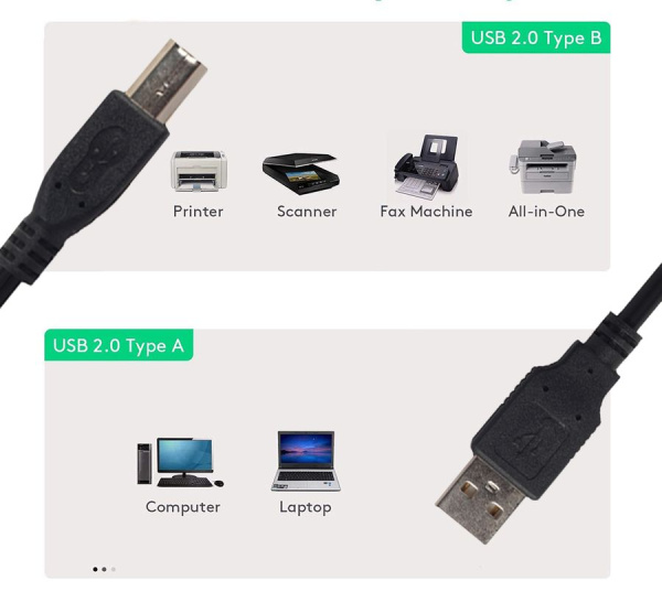 Кабель USB2.0 - USB-B, папа-папа, с усилителем, 30 метров, черный