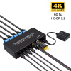 Адаптер - 4-х портовый KVM-переключатель HDMI2.0 4K60Гц USB2.0/USB-C, черный