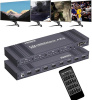 Матричный коммутатор (свитч-сплиттер) 4×4 HDMI v2.0b - 4K 60Гц, HDCP 2.2, HDR, EDID, RS232, бесшовное переключение, алюминий, пульт ДУ