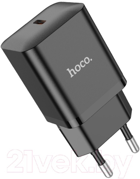 Зарядное устройство сетевое - блок питания HOCO N27, 1 USB Type-C PD20W, черный