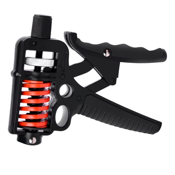 Тренажер для кисти и запястья PRO+ с регулировкой нагрузки от 5 до 165 кг - эспандер, черный