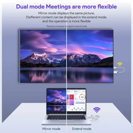 Удлинитель сигнала HDMI по Wi-Fi до 30 метров, активный, FullHD 1080p, комплект, белый