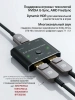 Переключатель-разветвитель (свитч-сплиттер) DisplayPort v1.4 – 2×1 Bi-Direction – 8K 60Гц / 4K 120Гц, 32.4 Гбит/с, алюминий