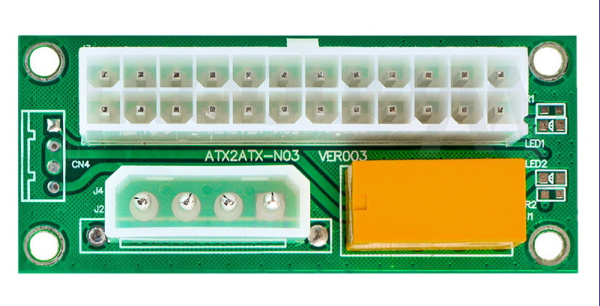 Синхронизатор двух блоков питания, электронный, релейный
