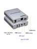 Адаптер - KVM-удлинитель HDMI по витой паре RJ45 UTP (LAN) до 60 метров, FullHD 1080p, комплект, черный