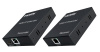 Удлинитель сигнала HDMI по витой паре RJ45 (LAN) до 150 метров, активный, FullHD 1080p, комплект, черный