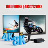 Адаптер – KVM-переключатель 2x3 HDMI 2.1 – 8K 60Гц / 4K 120Гц, USB3.0 / USB-C, черный