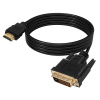 Кабель HDMI - DVI-D, папа-папа, 10 метров, черный