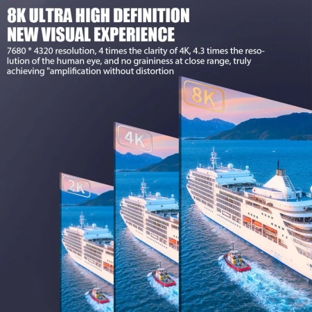 Кабель USB 3.1 Type-C – DisplayPort v1.4 (DP1.4) – 8K 60Гц / 4K 144Гц / 2K 240Гц, алюминий, двойное экранирование, 2 метра