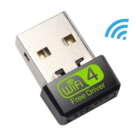 Адаптер - беспроводной Wi-Fi-приемник USB2.0, до 150 Мбит/с (Free Driver)