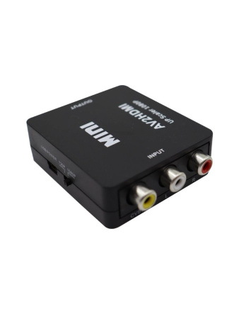 Адаптер - переходник RCA (AV) на HDMI, черный